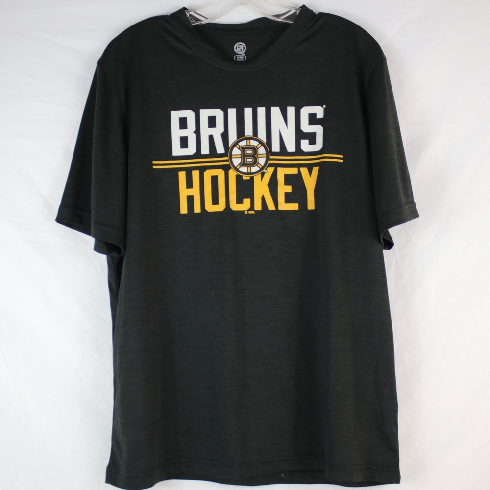 NHL‎ Black Boston Bruins Short Sleeve Graphic T-Shirt Womens Size L